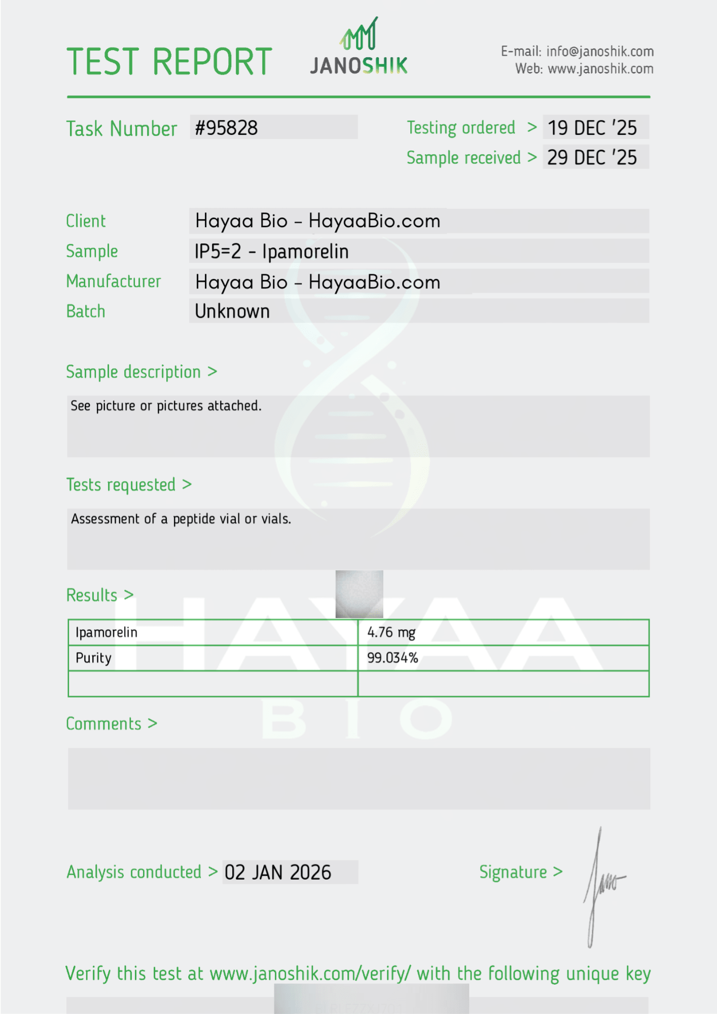 Ipamorelin - Hayaa Bio
