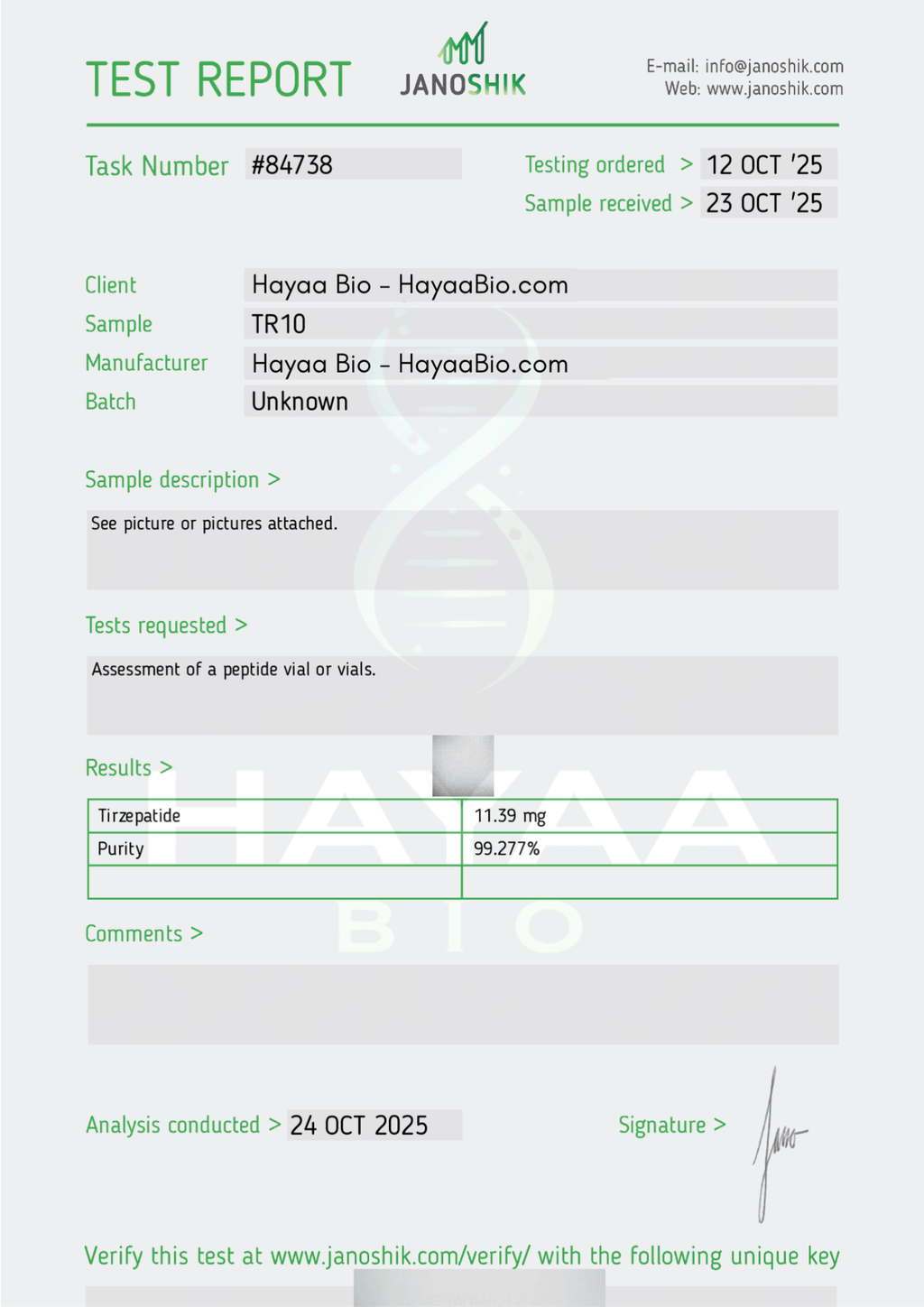 Tirzepatide - Hayaa Bio