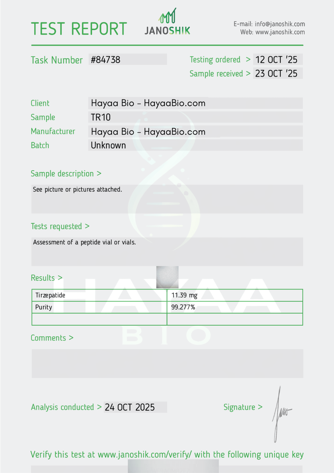 Tirzepatide - Hayaa Bio