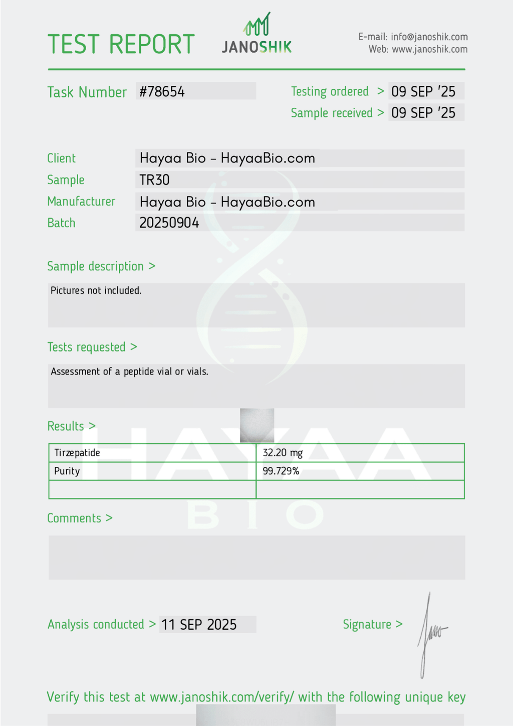 Tirzepatide - Hayaa Bio