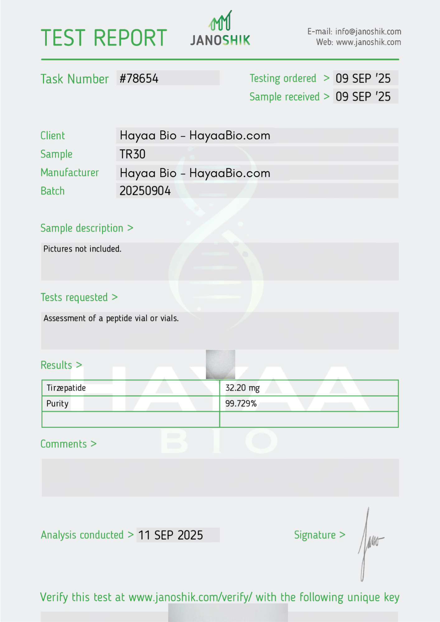 Tirzepatide - Hayaa Bio